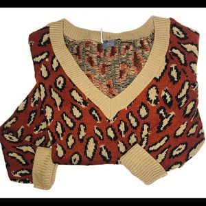 Sparkle & Fade animal print sweater